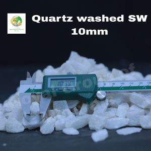 10mm Snow White Washed Quartz Grits