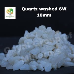 10mm Snow White Washed Quartz Grits