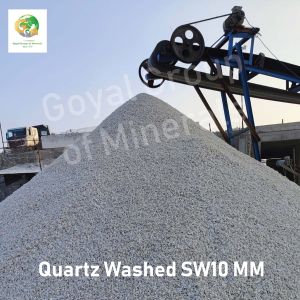 10mm Snow White Washed Quartz Grits