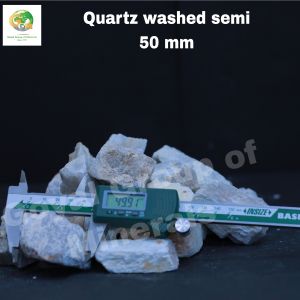 50 Mm Semi Washed Quartz Grits