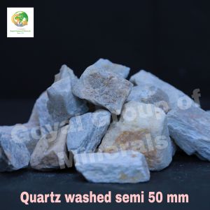 50 Mm Semi Washed Quartz Grits