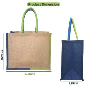 LMC Jute Shopping Bag With AZO Dye Option for Body and Handle