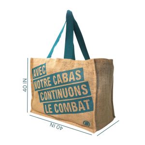 LMC Promotional Burlap Jute Shopping Tote Bags