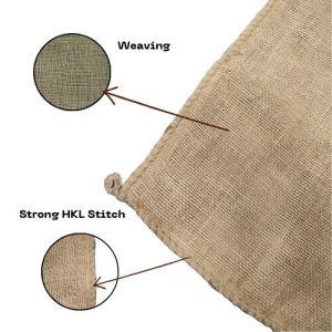 LMC Jute Hessian Burlap Drawstring Sandbag for Army, Milttary