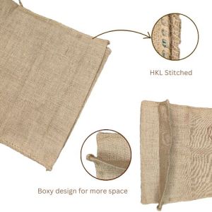 LMC Jute Hessian Box Bag for Cotton, Wool Packaging