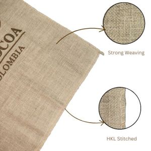 LMC Food Grade Jute Burlap Hessian Bag for Coffee & Cocoa Beans