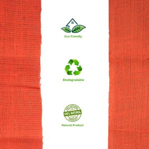 LMC 305 g/m2 Orange Jute Hessian Burlap Fabric