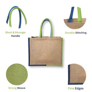 LMC Jute Shopping Bag With AZO Dye Option for Body and Handle