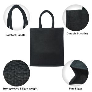 LMC Fashionable Jute Bag With AZO Dye Option