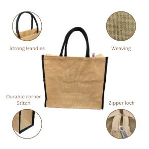 LMC Jute Shopping Tote Bags