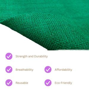 LMC-10 Oz Green Jute Burlap Hessian Fabric