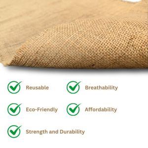LMC-12 x 12 Brown Jute Burlap Hessian Fabric