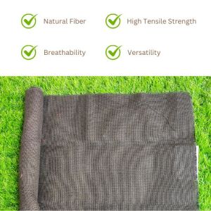 LMC-11 x 12 Black Jute Burlap Hessian Fabric