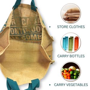 LMC Promotional Burlap Jute Shopping Tote Bags