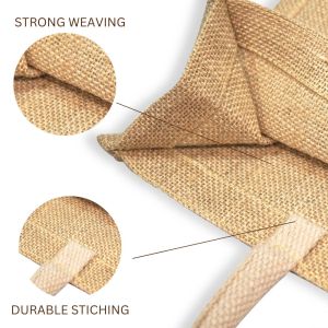 LMC Jute Shopping Bag for Multipurpose Use With front & back JUCO
