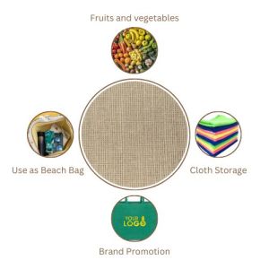 LMC Jute Tote Bags for Multipurpose
