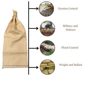 LMC Jute Hessian Burlap Sandbag for Heavy Duty Uses