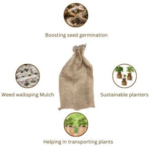 LMC Jute Hessian Burlap Bag For Nursery Planting