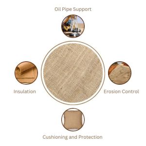 LMC Long Hessian Jute Bags for Oil Pipe Supporting