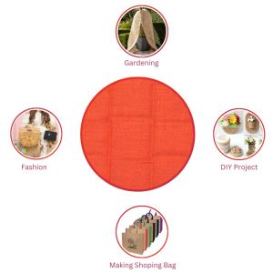 LMC 305 g/m2 Orange Jute Hessian Burlap Fabric