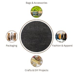 LMC Black JUCO Dyed Fabric