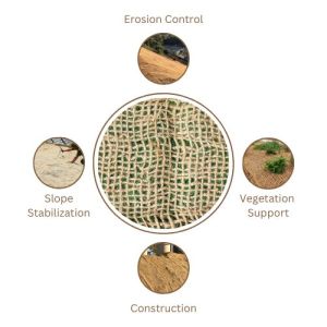 LMC 500 g/m2 Jute Soil Saver-Jute Geotextile