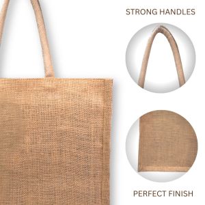 LMC Jute Shopping Bag for Multipurpose Use With front & back JUCO