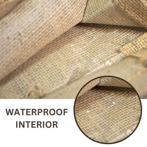 LMC Jute Shopping Bag with Zip Lock