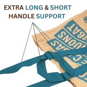 LMC Promotional Burlap Jute Shopping Tote Bags
