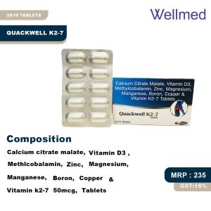 Calcium citrate malate , elemantal calcium, vitamin D3, methlcobalamin