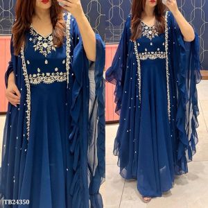 Blue Anarkali Gown