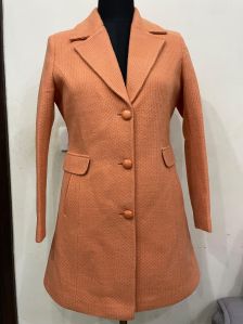Orange Ladies Long Coat