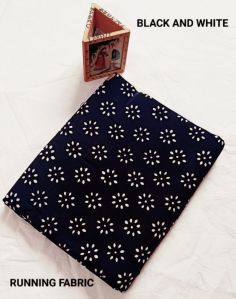 Cotton Hand Block Printed Running Fabric