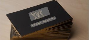 Mette finish Paper Business Card