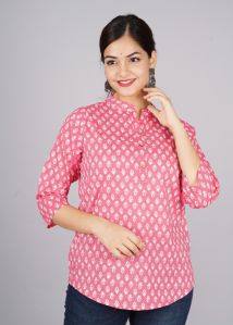 Summer Top   Beautiful Heavy Jaipuri Printed Rayon Fabric Tunic Tops