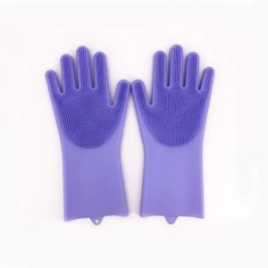 reusable silicone dishwashing gloves