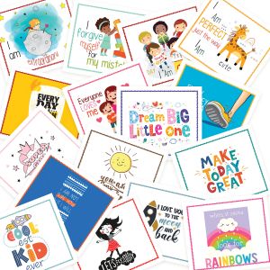 Creatie Lunch Box Affirmation / Encouragement Notes for Kids Pack of 60
