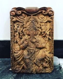 Wooden Ganpati Statues