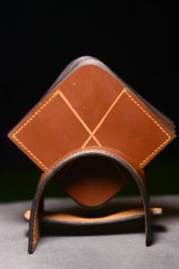 leather tea coaster