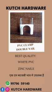 double nail pvc clamp