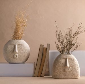 Ceramic Face Vase