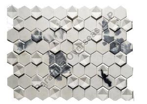 Cloudy White Hexagon Interlocking Tiles