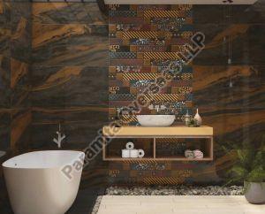 Setelite Black Ceramic Digital Wall Tiles