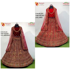 BRIDAL VELVET LEHENGA