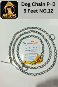 12 NO.PLAIN TWISTED IRON DOG CHAIN WITH BRASS HOOK