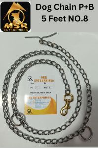 8NO.PLAIN TWISTED IRON DOG CHAIN WITH BRASS HOOK