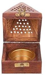 Wooden Pyramid Dhoop Stand