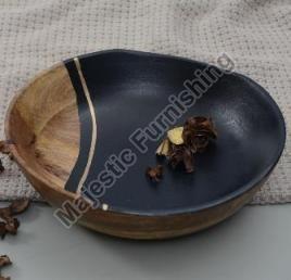 Gold Vein Wooden Bowl