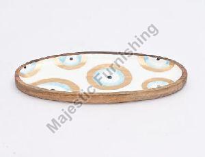 Dino Eggs Wooden Plates