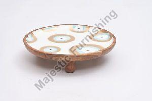 Dino Eggs Wooden Plates